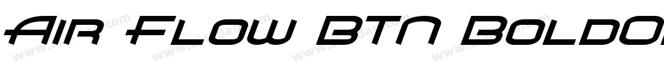 Air Flow BTN BoldOblique字体转换